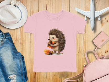 Adorable Hedgehog with Leaves Tee shirt product