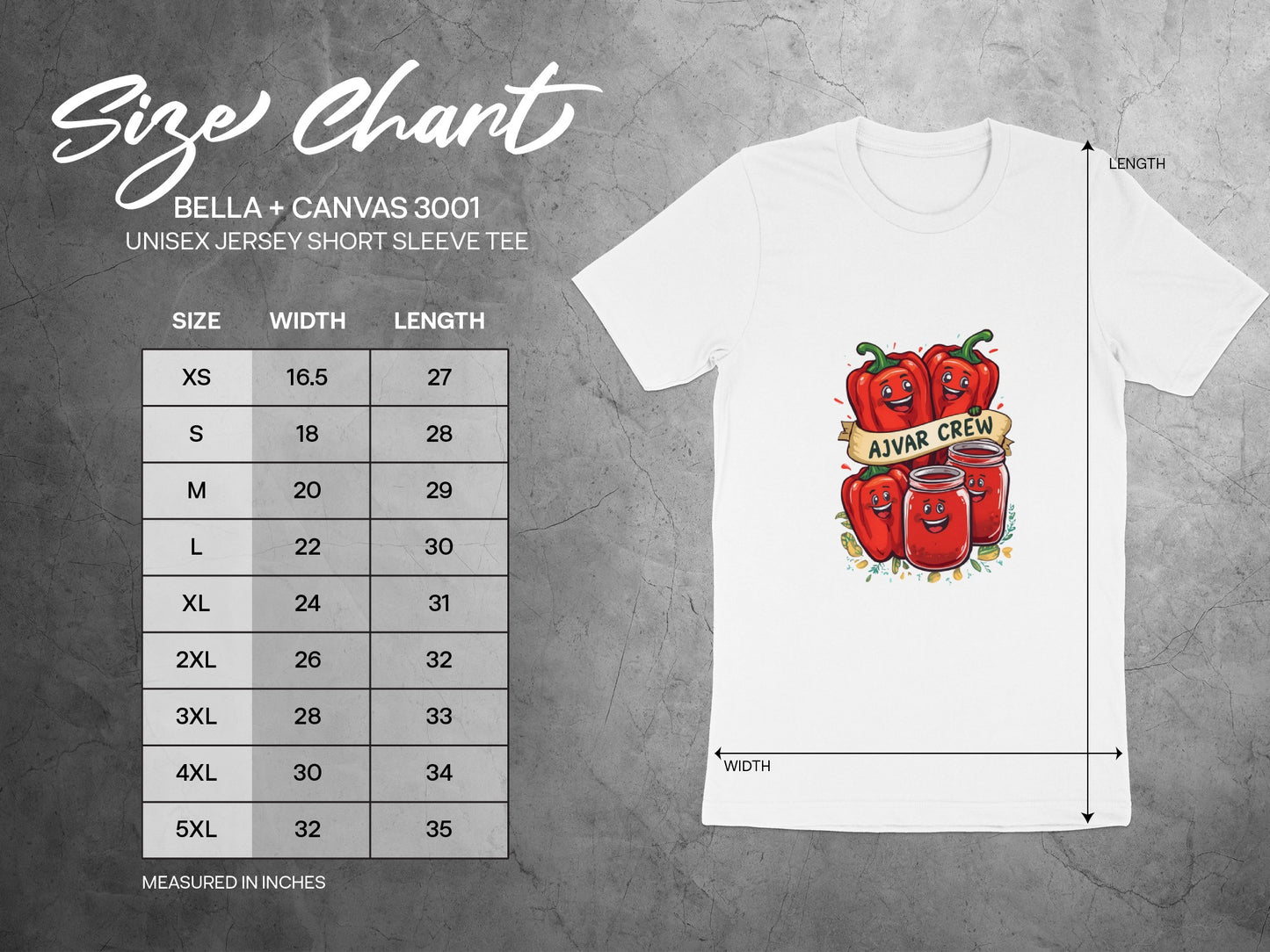 Ajvar Crew Red Peppers Unisex Jersey Short Sleeve Tee product
