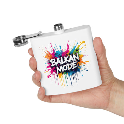 Balkan Mode colorful splash hip flask