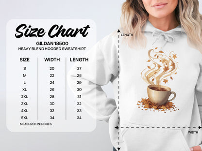 Autumn Leaves Coffee Cup Hoodie Sweatshirt product type