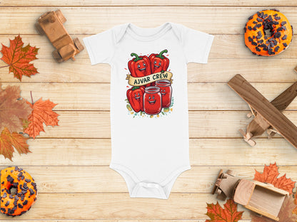 Ajvar Crew Bodysuit with Cute Red Pepper Design product