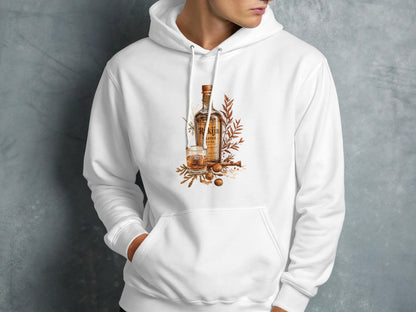 Autumn Whisky Bottle Print Men's Hoodie product type