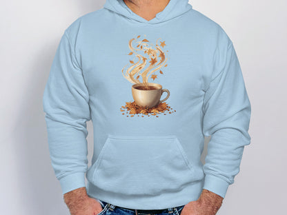 Cozy Autumn Coffee Cup Design Hoodie product