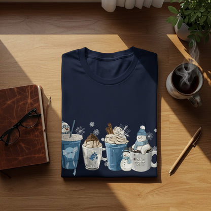Cozy Hot Chocolate Winter Themed Graphic Tee