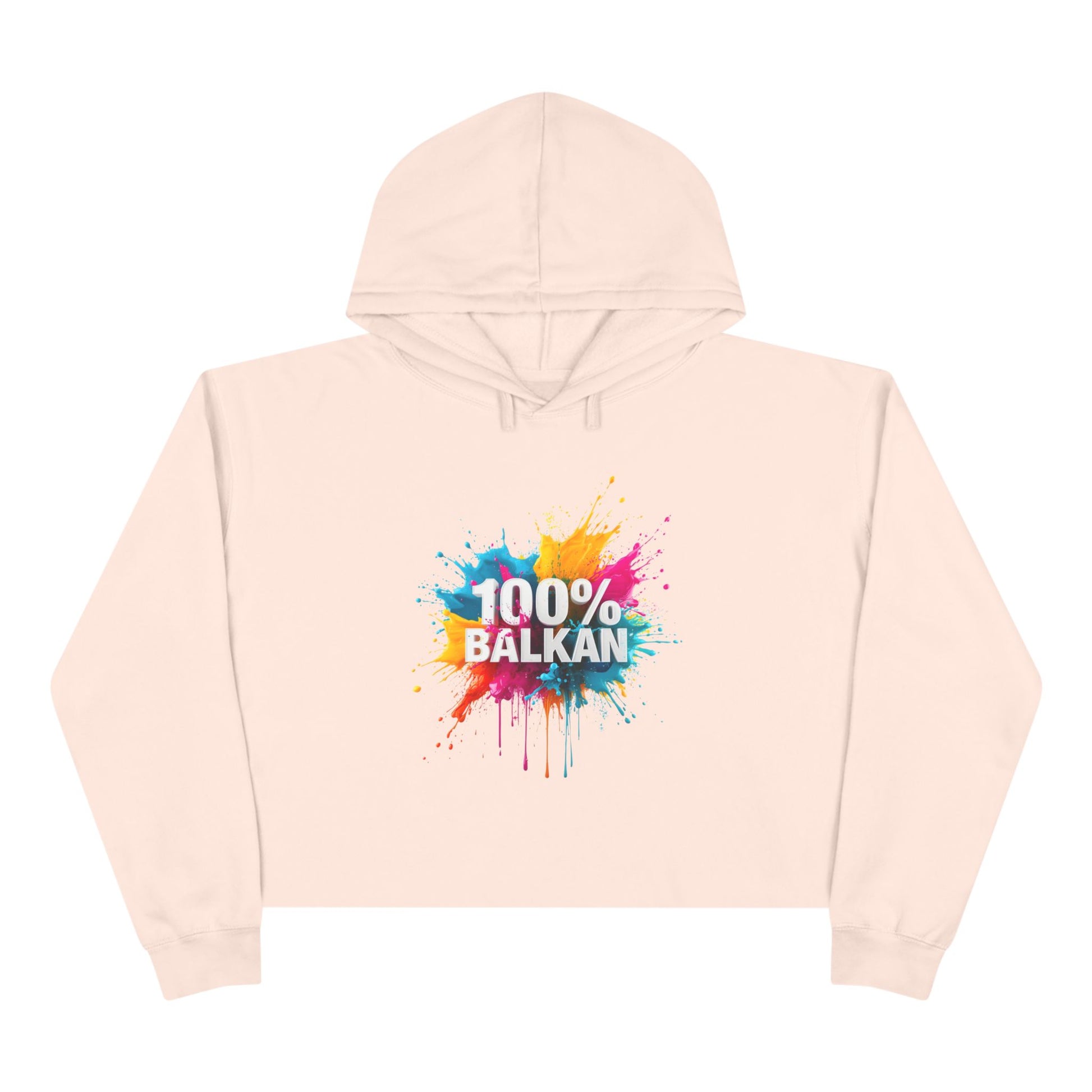 100% BALKAN Colorful Splash Design Hoodie product type