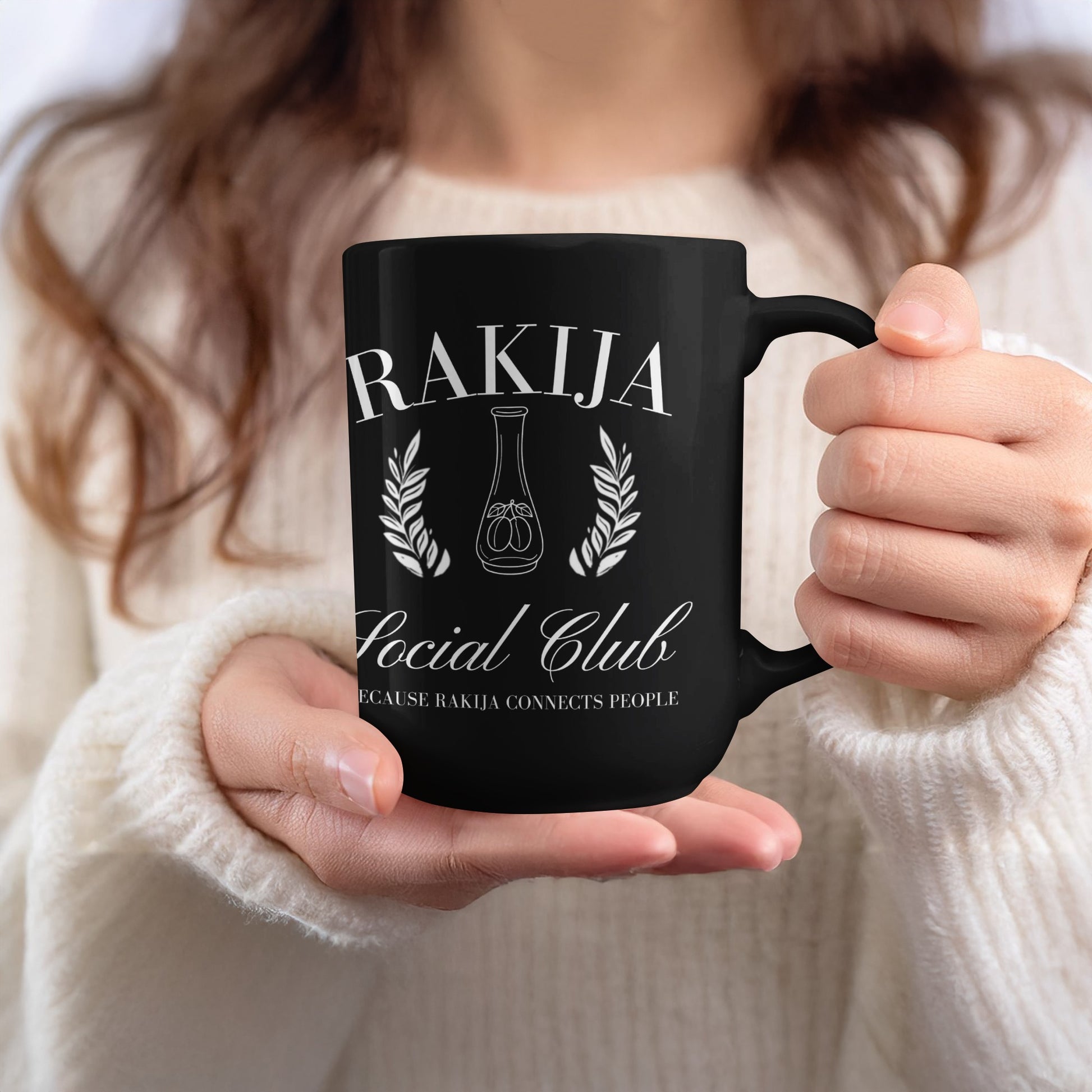 Rakija Social Club Black Mug Perfect Gift for Everyone