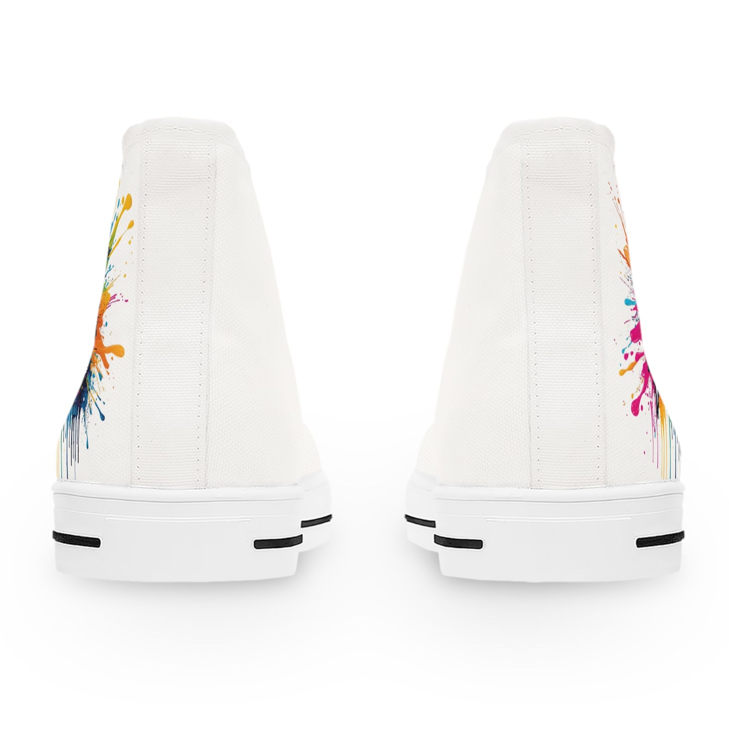 High Top Sneakers — BALKAN MODE Color Splash Women's Canvas Shoes