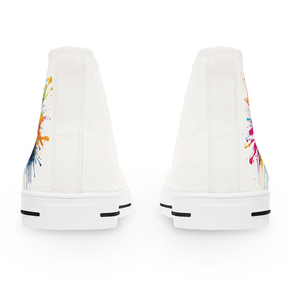 High Top Sneakers — BALKAN MODE Color Splash Women's Canvas Shoes