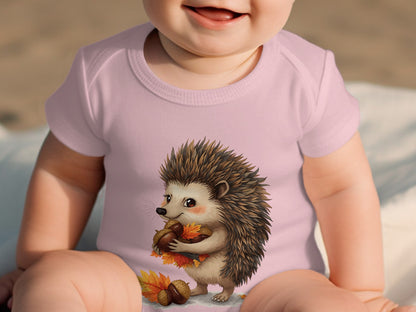 Adorable Baby Onesie with Cute Hedgehog Design product type