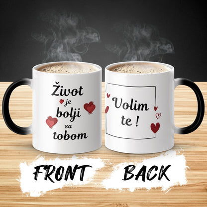 Life Is Better With You Love Themed Coffee Mug