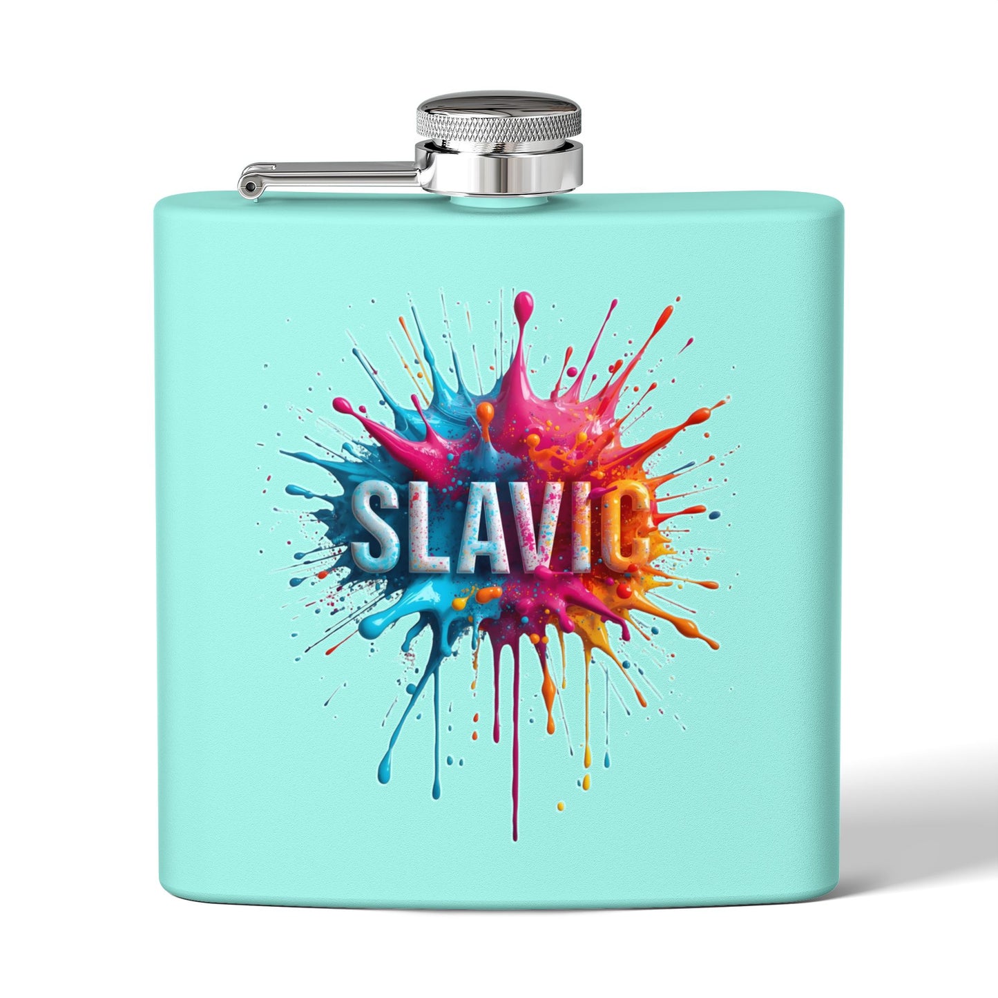 SLAVIC Colorful Splash Art Aqua Flask Product Type