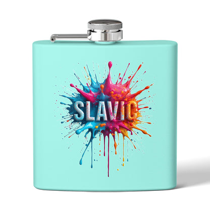 SLAVIC Colorful Splash Art Aqua Flask Product Type