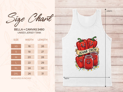 Ajvar Crew Peppers Graphic Unisex Jersey Tank product