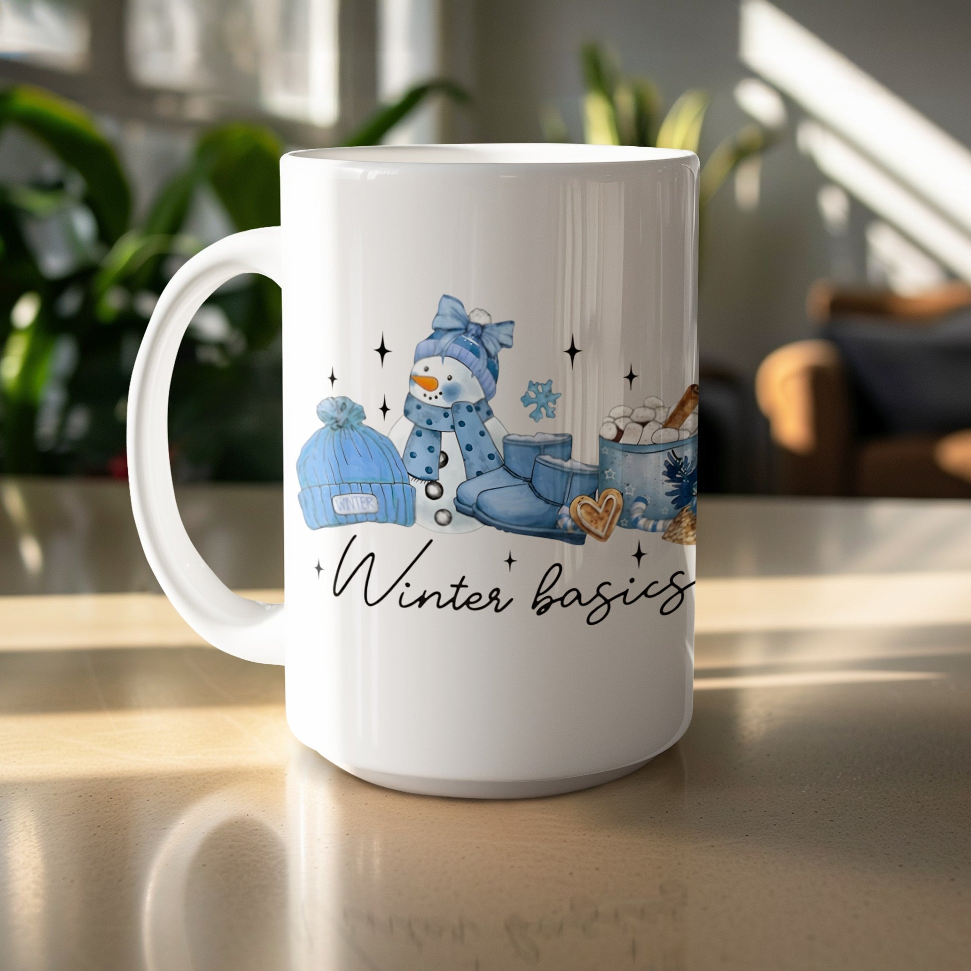 Winter Basics Themed Coffee Mug