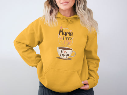 Mama Pro Kavu Cute Coffee Lover Hoodie