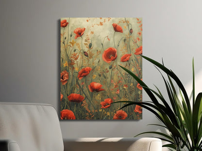 Tranquil Poppies Wall Art Nature Canvas Print product