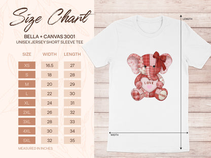 Cute Elephant Love Hug Design Unisex Tee Shirt