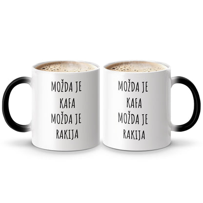 Možda je kafa možda je rakija quote coffee mug