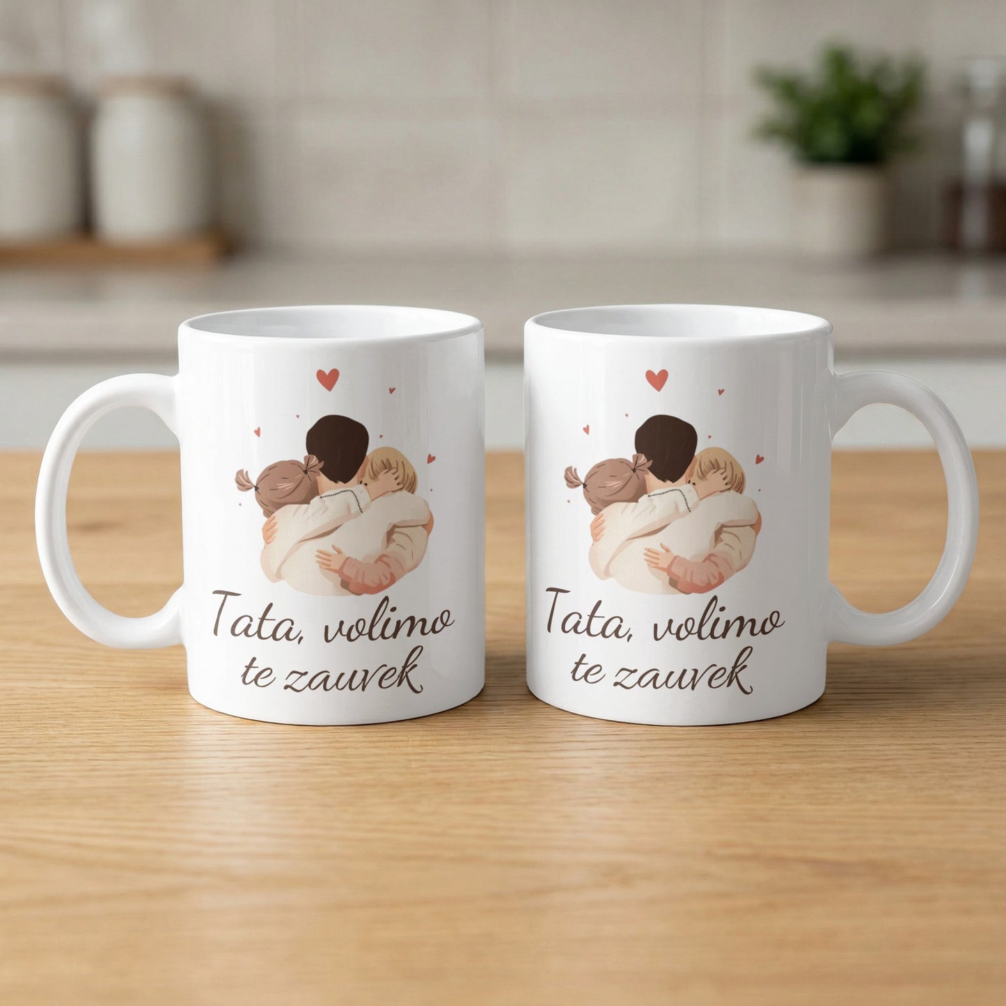 Heartwarming 'Tata volimo te zauvek' Mug Gift Set
