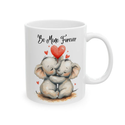 Be Mine Forever Cute Elephants Love Mug Valentine Gift