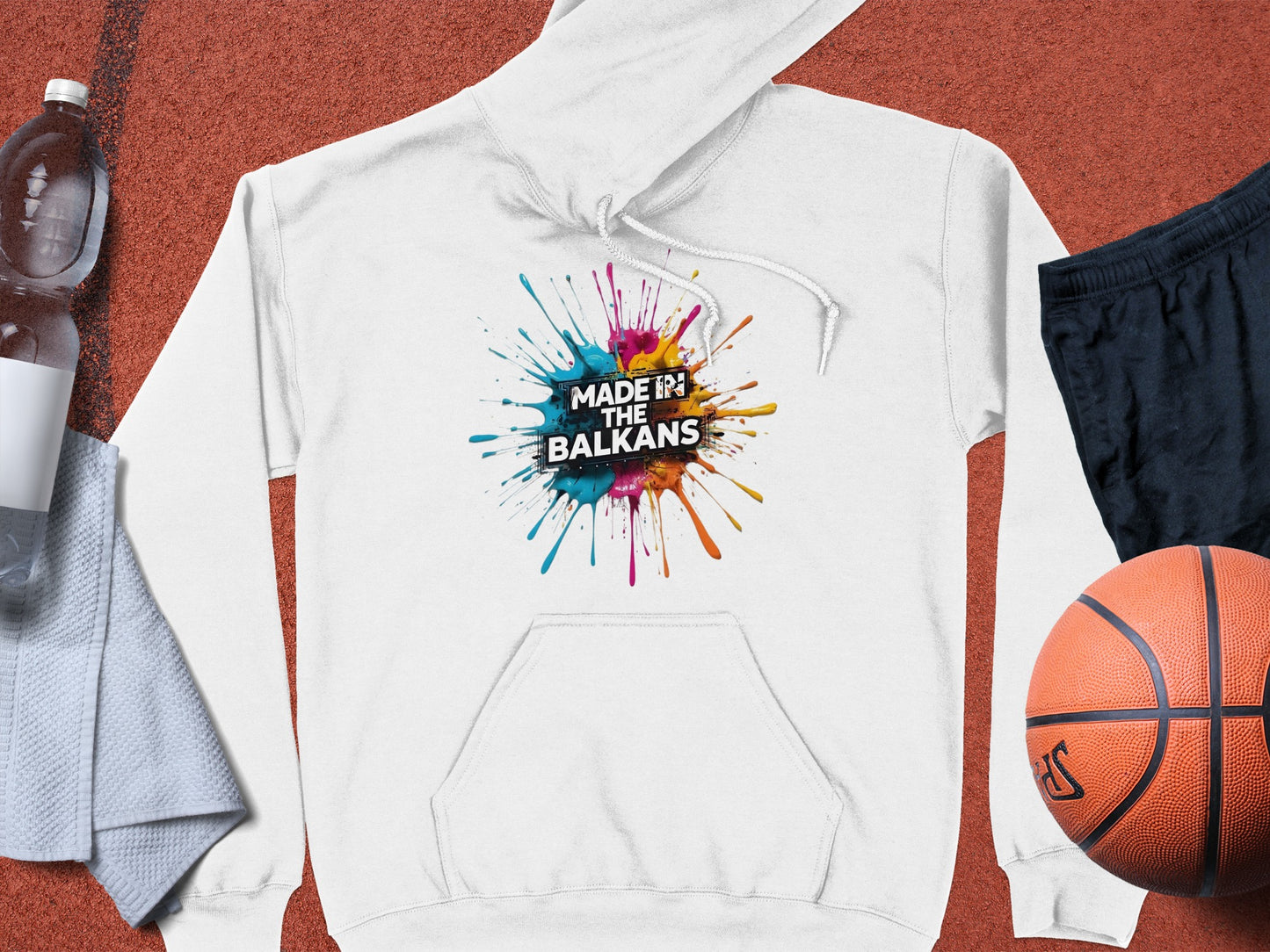 Made IN THE BALKANS Colorful Splash Art Hoodie product type