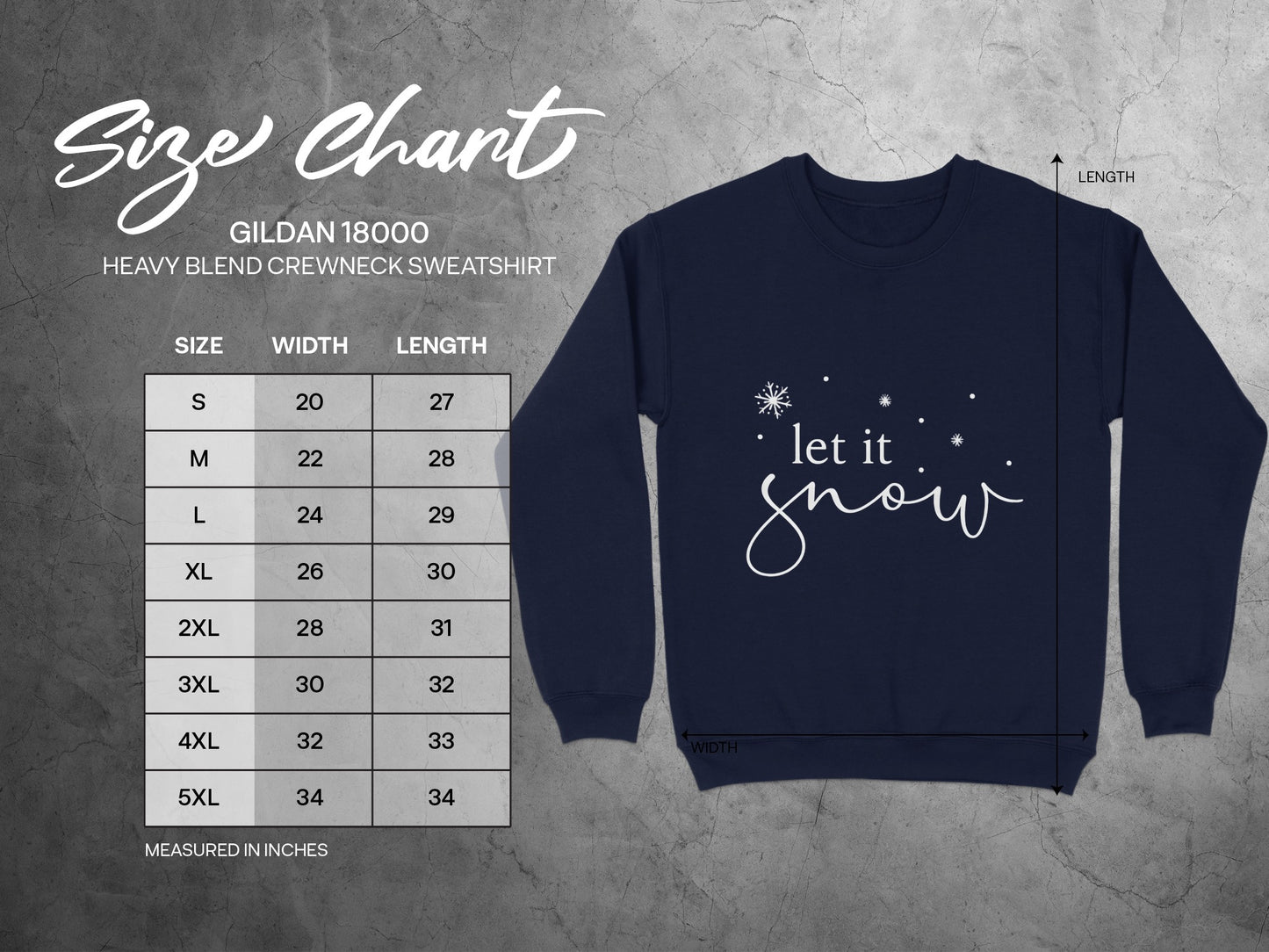 let it snow Heavy Blend Crewneck Sweatshirt