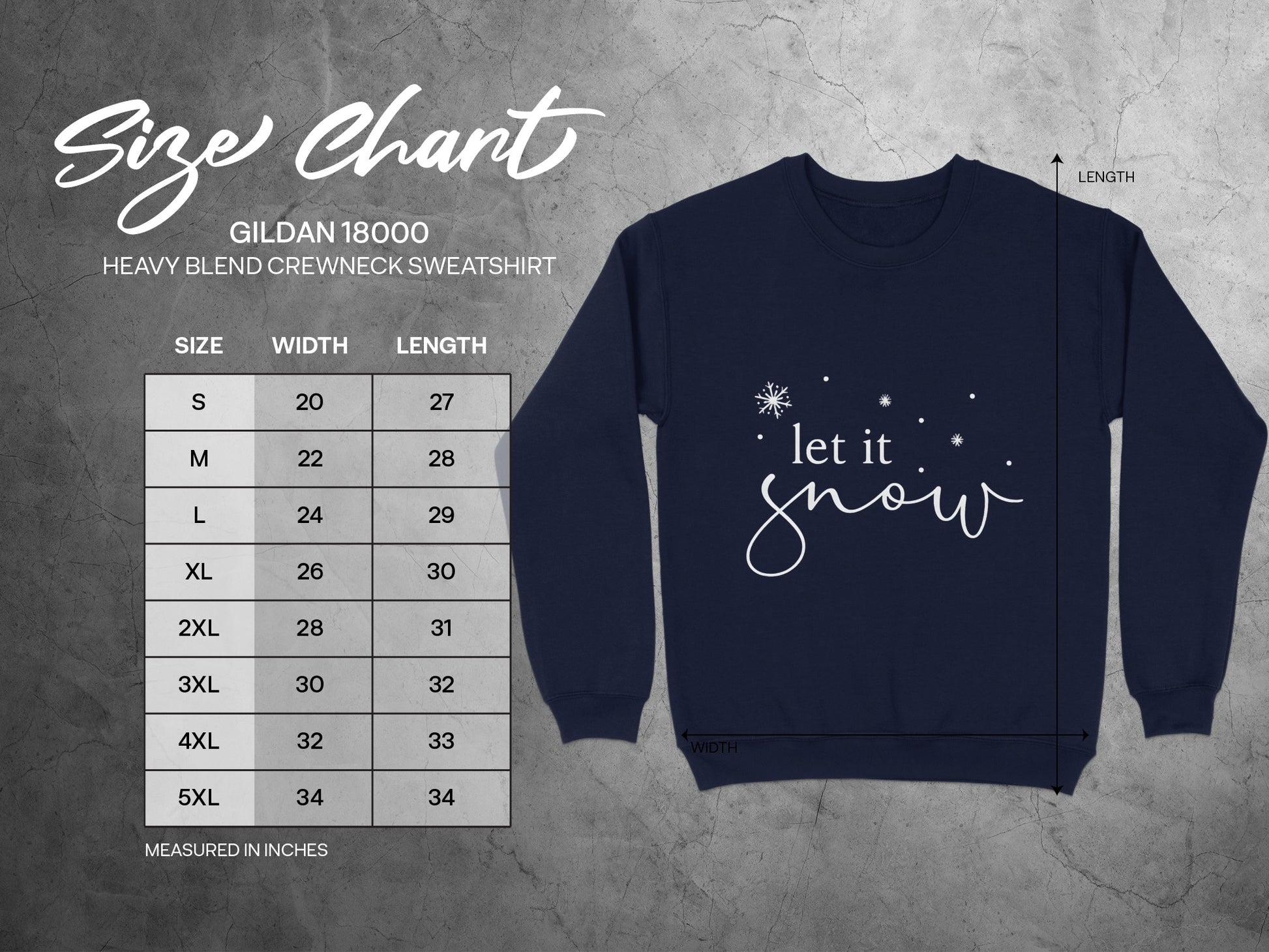 let it snow Heavy Blend Crewneck Sweatshirt