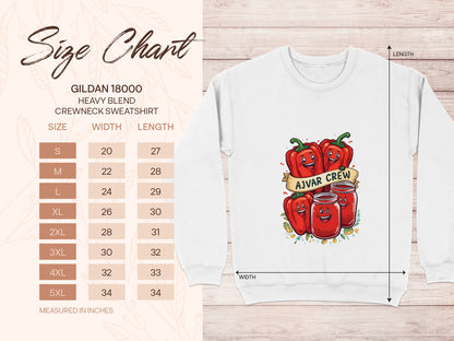 Ajvar Crew Red Pepper Design Crewneck Sweatshirt product type