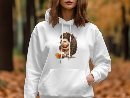 Cute Hedgehog Autumn Hoodie Product