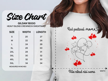 Heartwarming Red Hearts Design Sweatshirt product