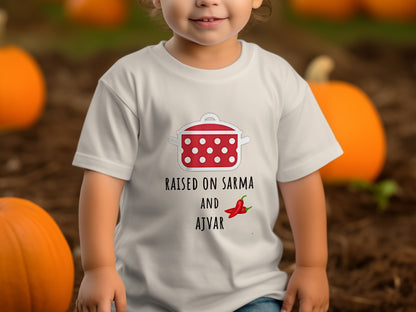 Raised on Sarma and Ajvar Graphic T-shirt product type
