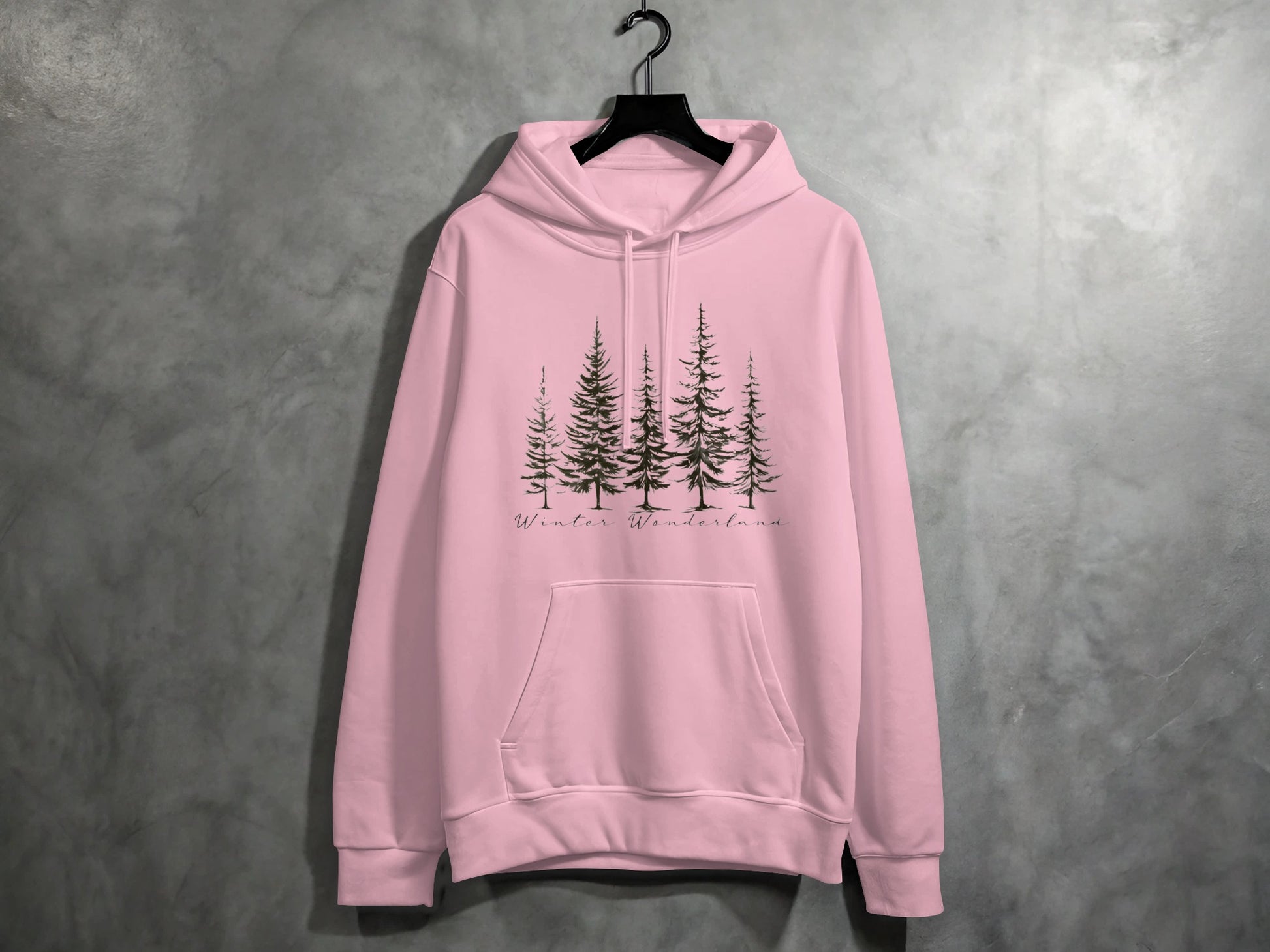 Winter Wonderland Trees Graphic Hoodie