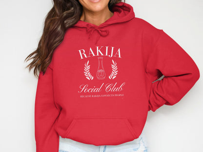 Rakija Social Club Hoodie Rakija Connects People product type
