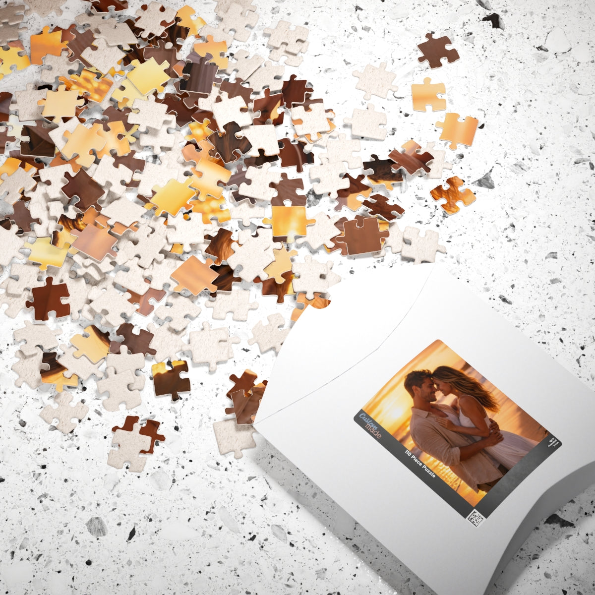 Personalized Romantic Photo Puzzle for Couples Gift