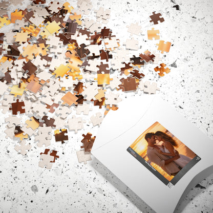 Personalized Romantic Photo Puzzle for Couples Gift