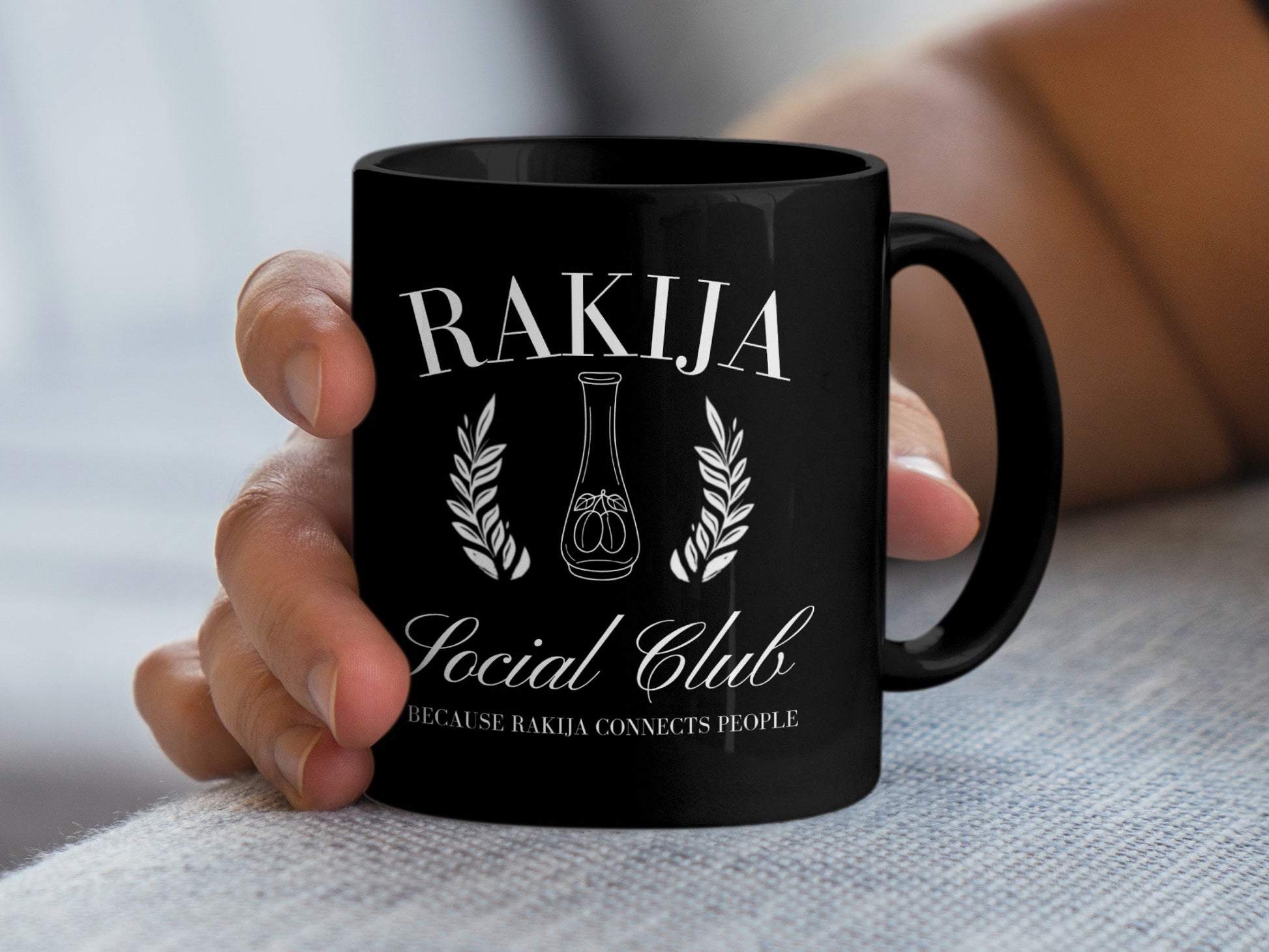 Rakija Social Club Because Rakija Connects People mug