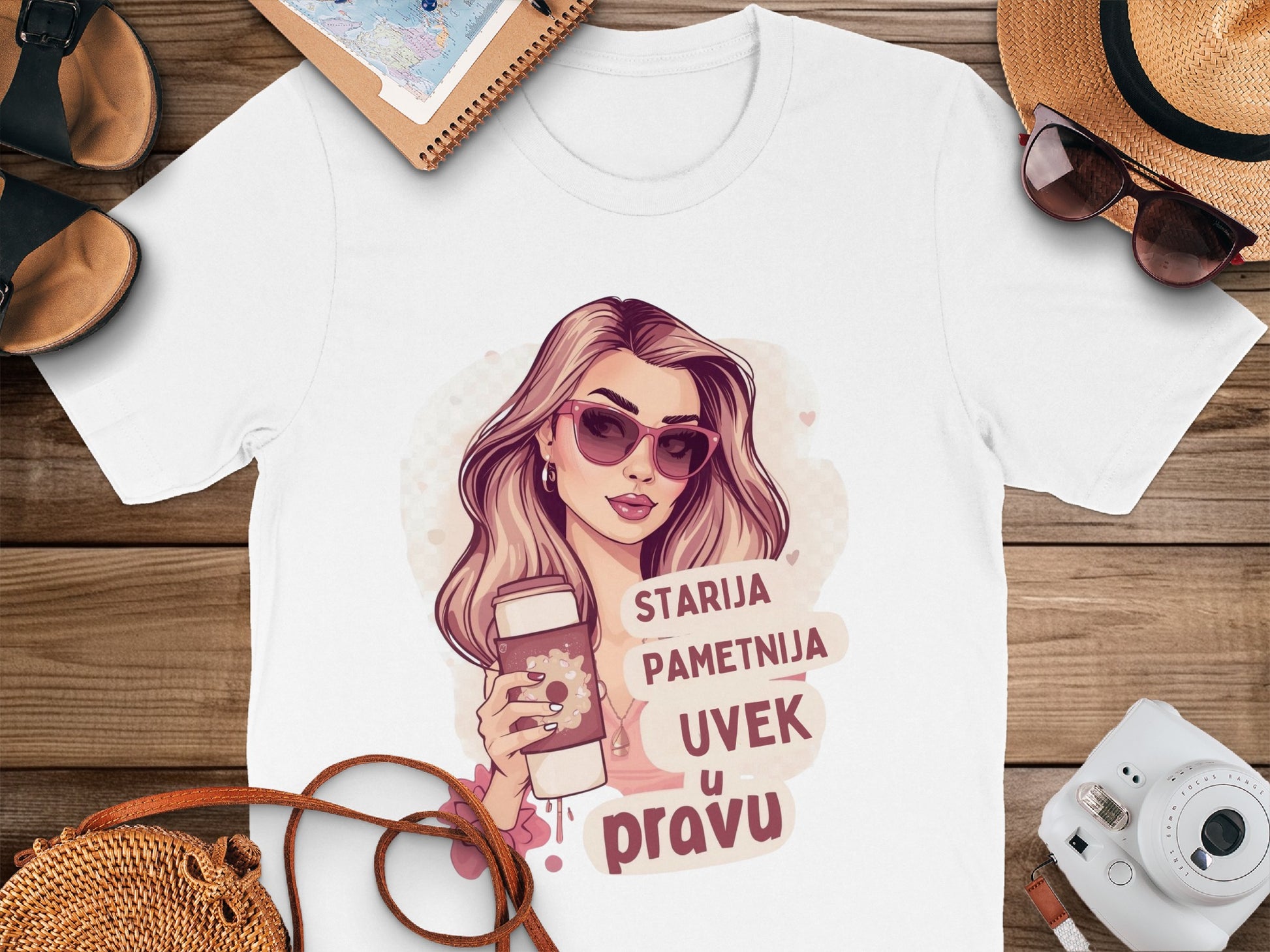 Stylish Graphic Tee with Inspirational Quote