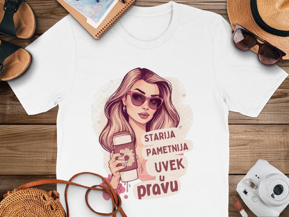 Stylish Graphic Tee with Inspirational Quote