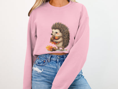 Adorable Hedgehog Autumn Design Long Sleeve Shirt product type