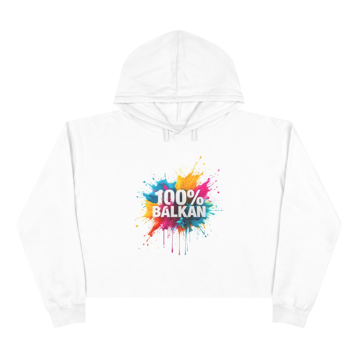 100% Balkan Colorful Paint Splatter Hoodie product type