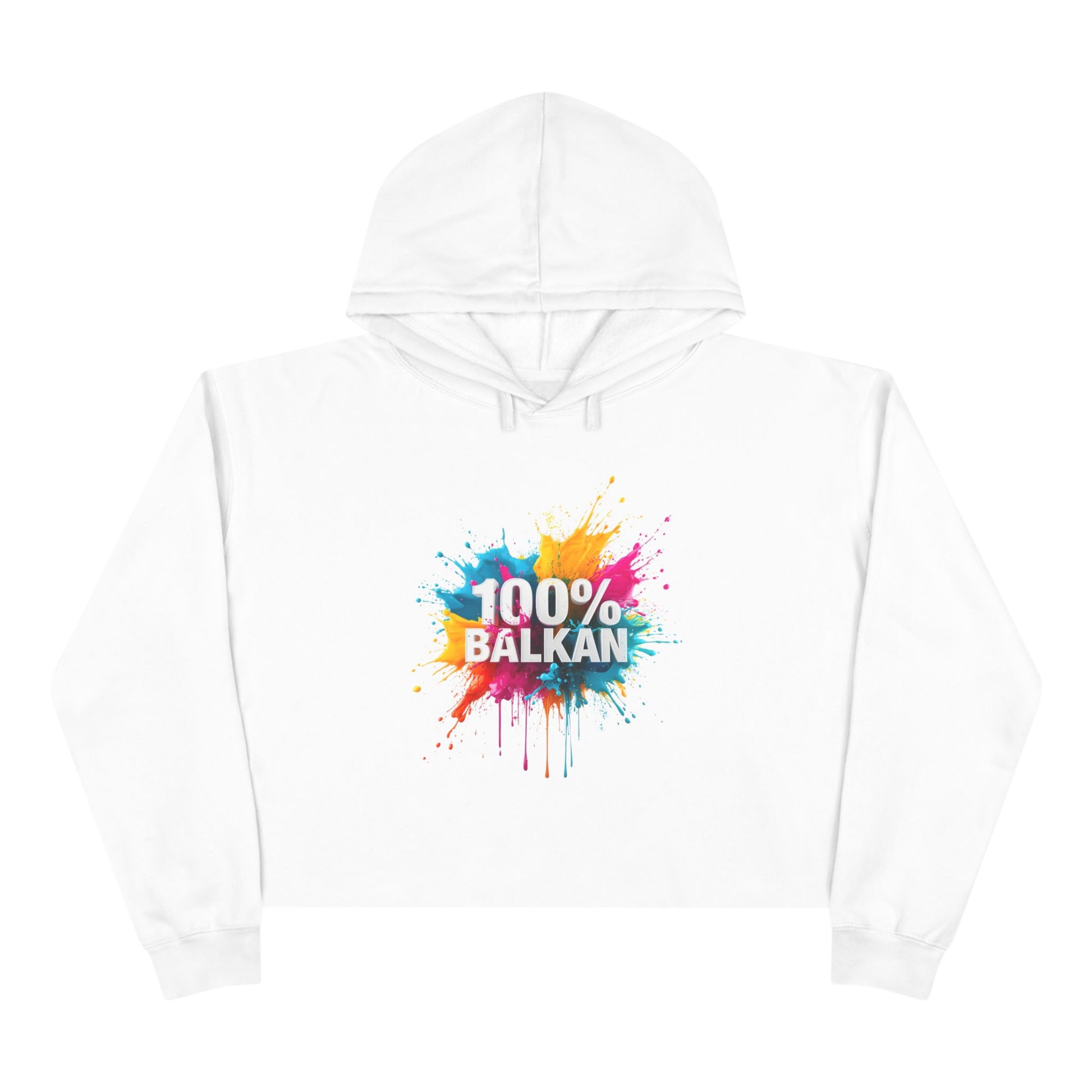 100% Balkan Colorful Paint Splatter Hoodie product type
