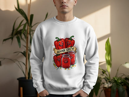 Ajvar Crew Peppers Graphic Design Sweatshirt product