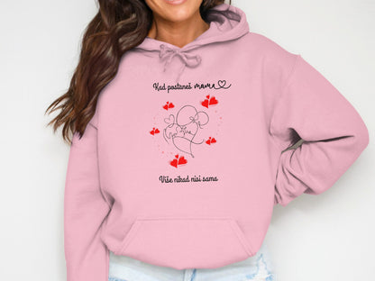 Heartfelt Illustration Design Pink Hoodie product