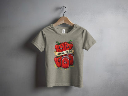 Ajvar Crew Cute Red Peppers Design on Kids T-Shirt Product Type