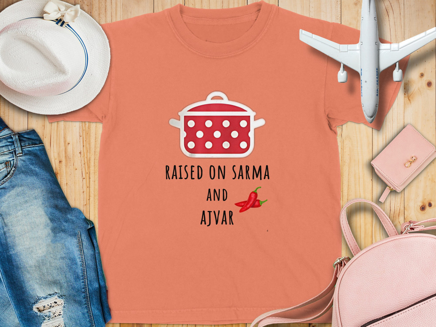 Raised on Sarma and Ajvar Graphic T-Shirt product