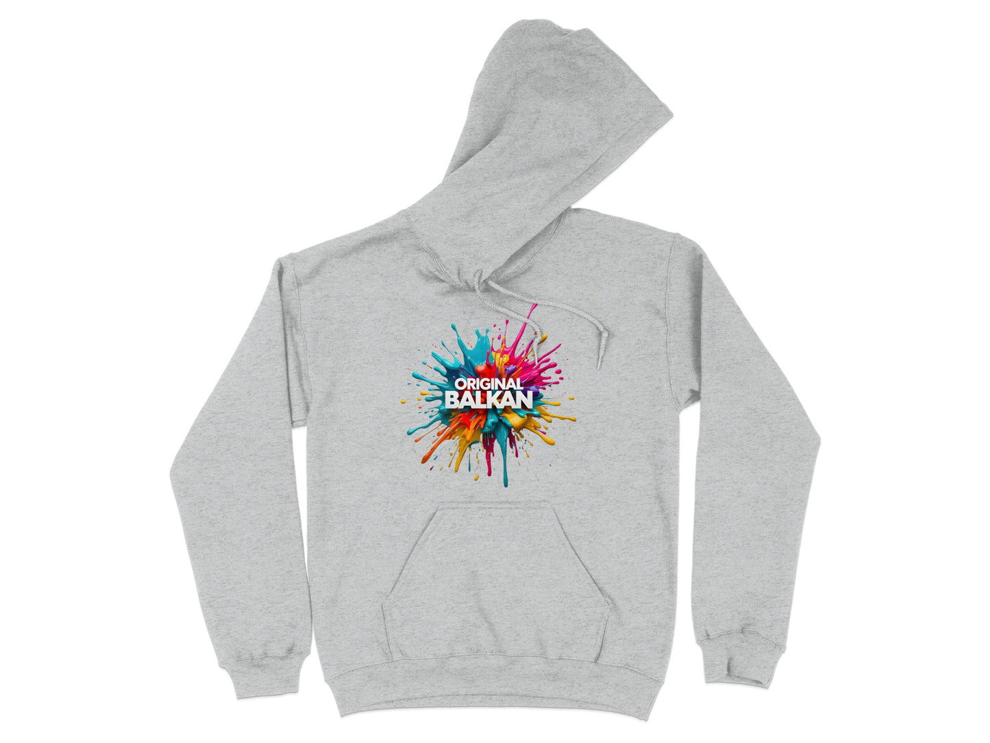 Grey Hoodie Original Balkan Colorful Splash product type