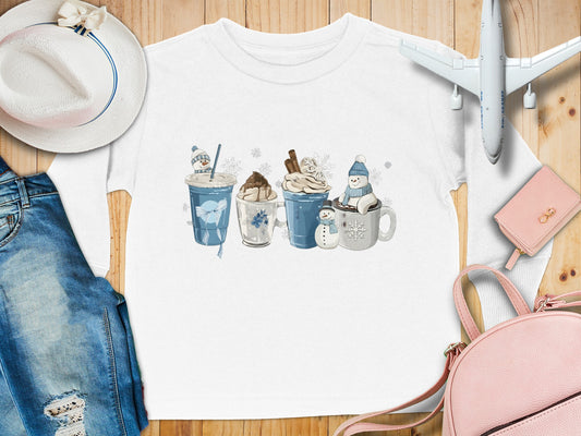 Cute Winter Themed Beverages Long Sleeve Shirt