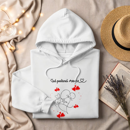 Unique Mouse Couple Heart Hoodie Perfect Gift Product