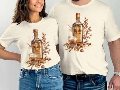 Unique Graphic Whiskey Bottle Art Unisex T-Shirt Product