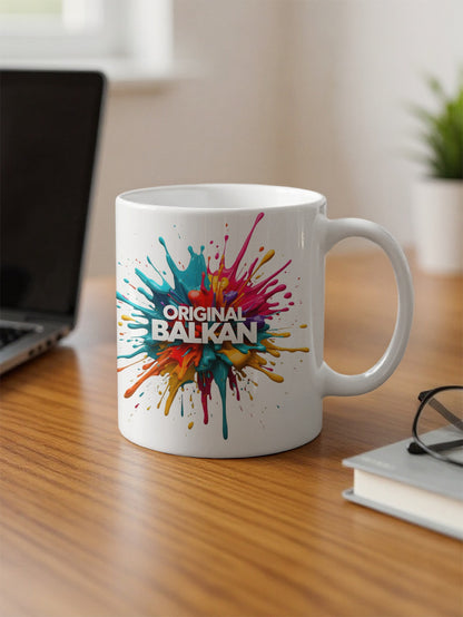 Original Balkan Paint Splash Design Colorful Mug product type